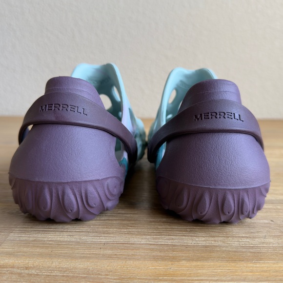 Merrell Women's Hydro Moc Bloom Drift Water Resistant Clogs Iris/Teal Size 7 - Picture 9 of 11